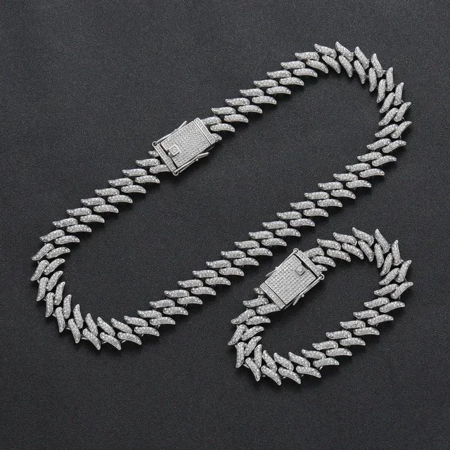 17mm Rhinestone Chain+Bracelet