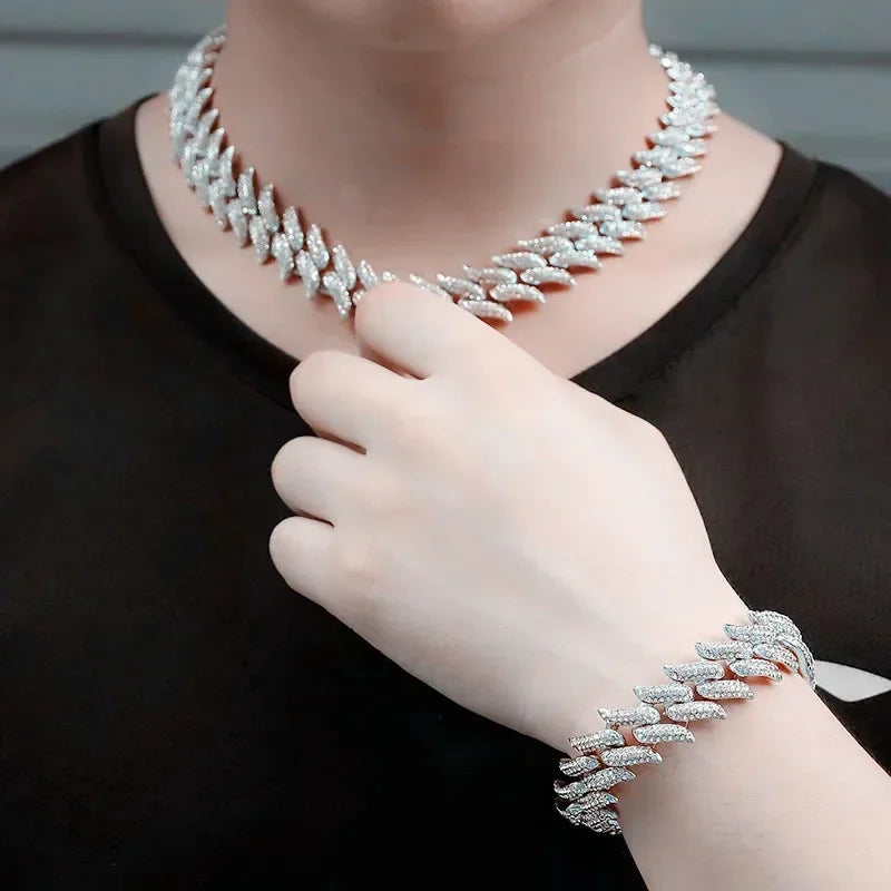 17mm Rhinestone Chain+Bracelet