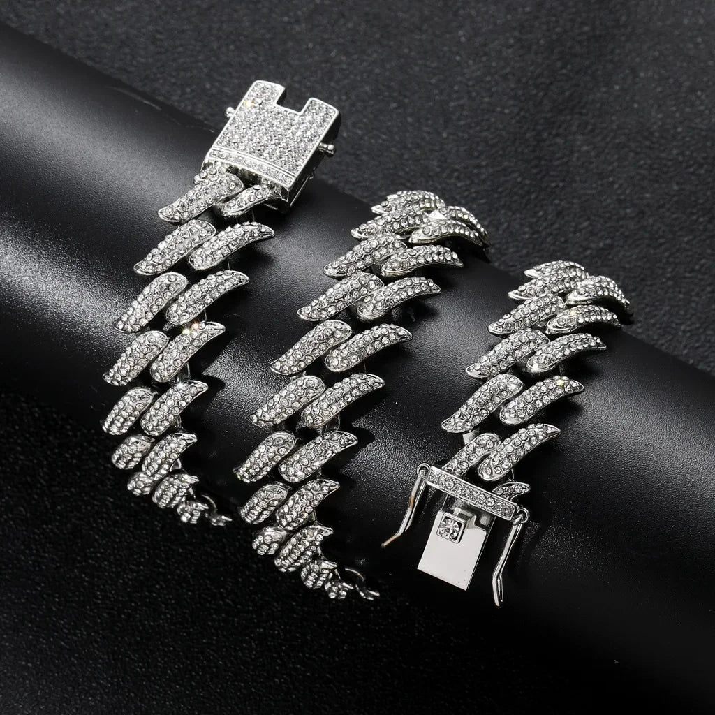 17mm Rhinestone Chain+Bracelet