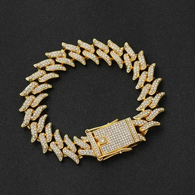 17mm Rhinestone Chain+Bracelet