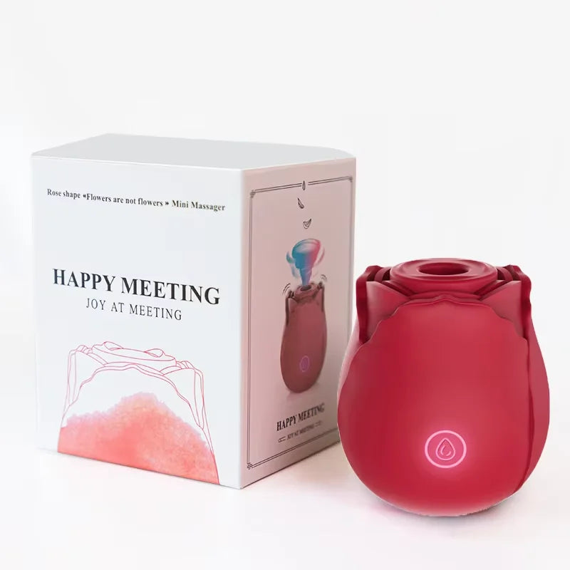 Rose Big Mouth Rose Vibrator 9 Vibrating Nipples Clit,Massager!