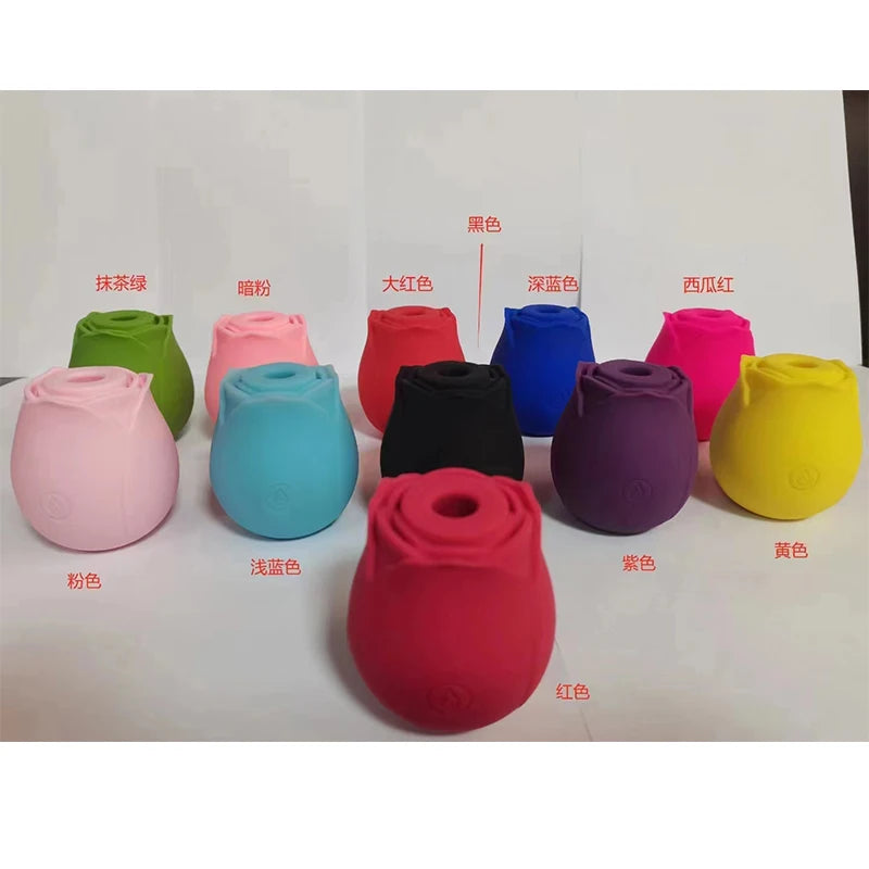 Rose Big Mouth Rose Vibrator 9 Vibrating Nipples Clit,Massager!