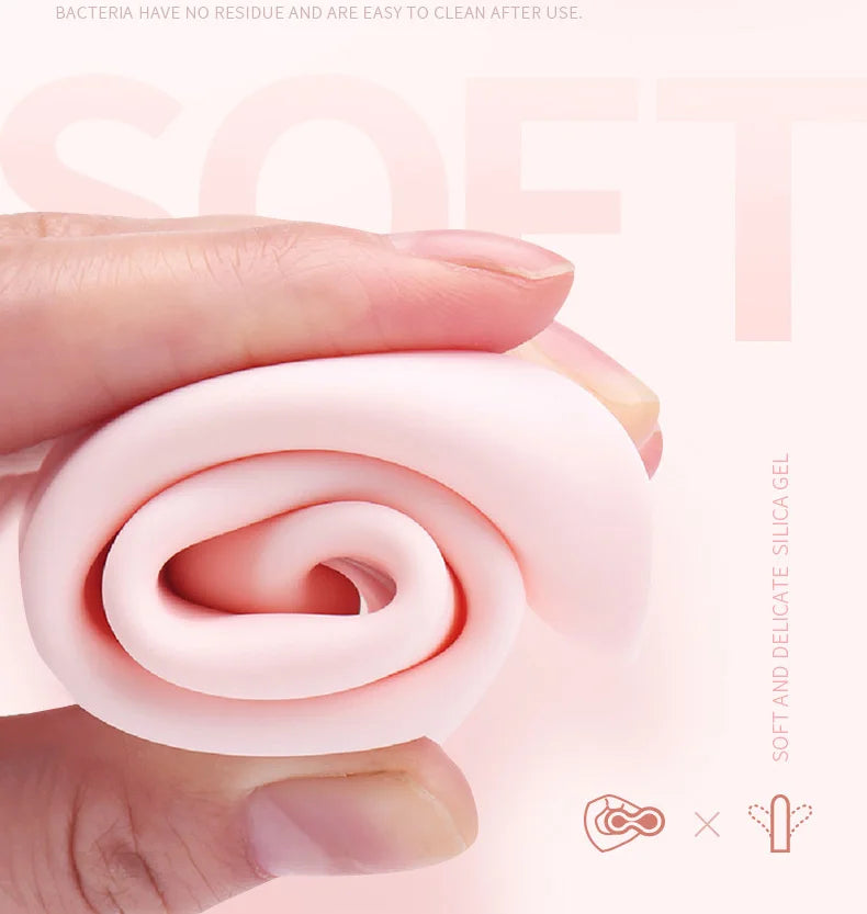 Rose Big Mouth Rose Vibrator 9 Vibrating Nipples Clit,Massager!