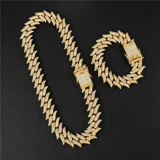 17mm Rhinestone Chain+Bracelet